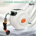 thumbnail image 2 of iMeshbean 79' x 5/8"OD Retractable Hose Reel Auto Water Hose Reel 180° Swivel Wall-Mounted, 2 of 18