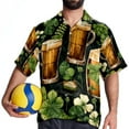 thumbnail image 4 of Saint Patrick's Day Men's Short Sleeve Hawaiian Beach Shirt Casual Printed Button Down Summer Unisex Casual Shirt, 4 of 6