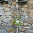 thumbnail image 2 of Flora Bunda NT07 39' Tri-Beaded Macrame Plant Hanger, 2 of 3