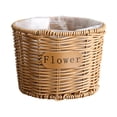 thumbnail image 1 of Monstrate Cesta de flores tejidas mimbre trenzado suculento almacenamiento hogar jardín planta maceta artículos diversos boda fiesta maceta Type2 NO2, 1 of 6