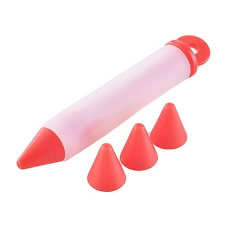 

Kaireo Bakeware Silicone Food Writing Pen Chocolate Cake Decorating Tools Cream Cup Icing Piping 1X Graffiti Pen Cream Gun + 4 Nozzles Kitchen Fork Clearance Item