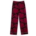 thumbnail image 5 of FUNDUFI Women'S Pajamas Set Long Sleeve Lapel Casual Valentine's Day Love Heart Printed Pajama Shirts + Pants 2Pcs Pjs Sets Soft Loose Fit Sleepwear Outfits Set Comfy Women'S Pyjamas, 5 of 7