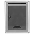 thumbnail image 3 of WEUVEB Modern Grey Wall-Mounted Lockable Mailbox Secure Letter Box for Home, Outdoor Use, and Weather Resistant, 3 of 8