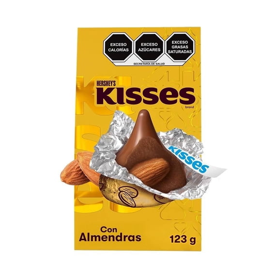 Chocolate con leche Hershey's Kisses sabor almendra 123 g