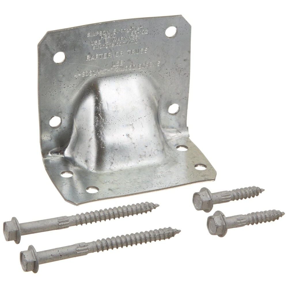 Simpson Strong-Tie Gusset Angle Bracket Kit HGA10 - Galvanized Metal - 10 Pack with Screws