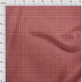 thumbnail image 3 of oneOone Viscose Chiffon Red Fabric Geometric Bandhani Sewing Material Print Fabric By The Yard 42 Inch Wide, 3 of 4