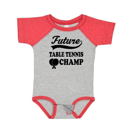 

Inktastic Table Tennis Future Champ Gift Baby Boy or Baby Girl Bodysuit