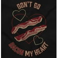 thumbnail image 2 of Dont Go Bacon My Heart Funny Food Pun Women's Long Sleeve T Shirt Brisco Brands S, 2 of 5