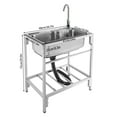thumbnail image 2 of FETCOI 50/60/68cm Kitchen Sink Country Farmhouse Stainless Steel Single Bowl Apron Sink, 2 of 13