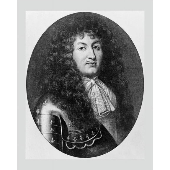 Print: Louis XIV, King Of France, Head-And-Shoulders Portrait, Facing