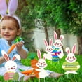 thumbnail image 3 of Easter Yard Signs Easy to Install Cartoon Rabbit Lawn Decoration, 3 of 5