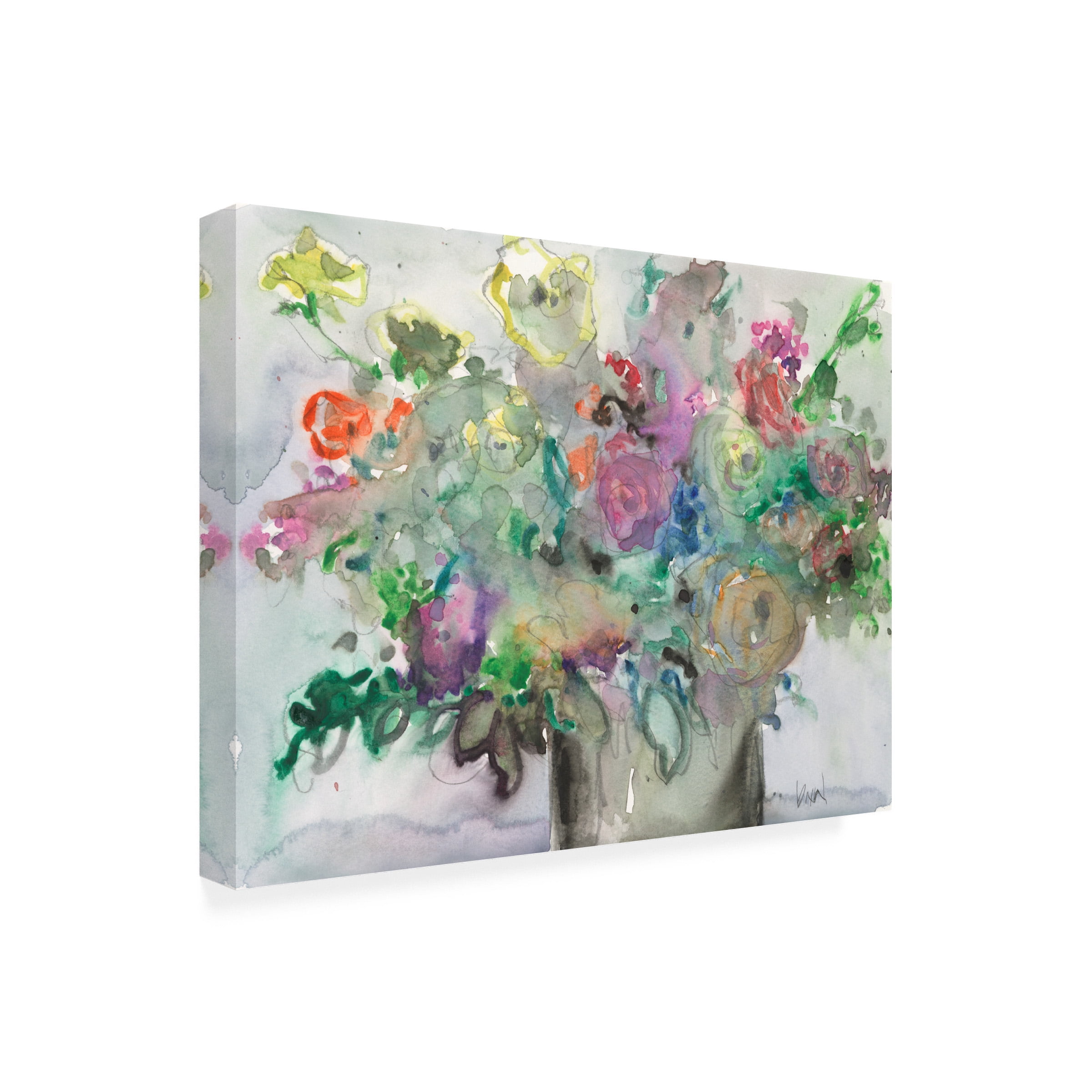 Samuel Dixon 'The Mixed Water Garden II' Canvas Art