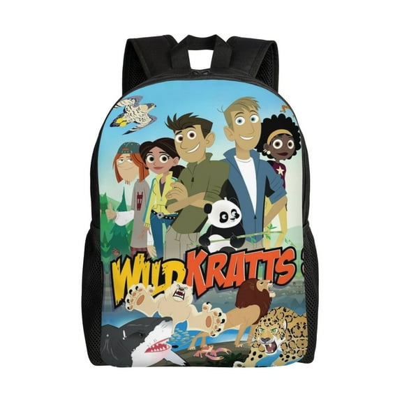 Wild Kratts Backpacks For Men Women Book Bag Travel Hiking Camping Work