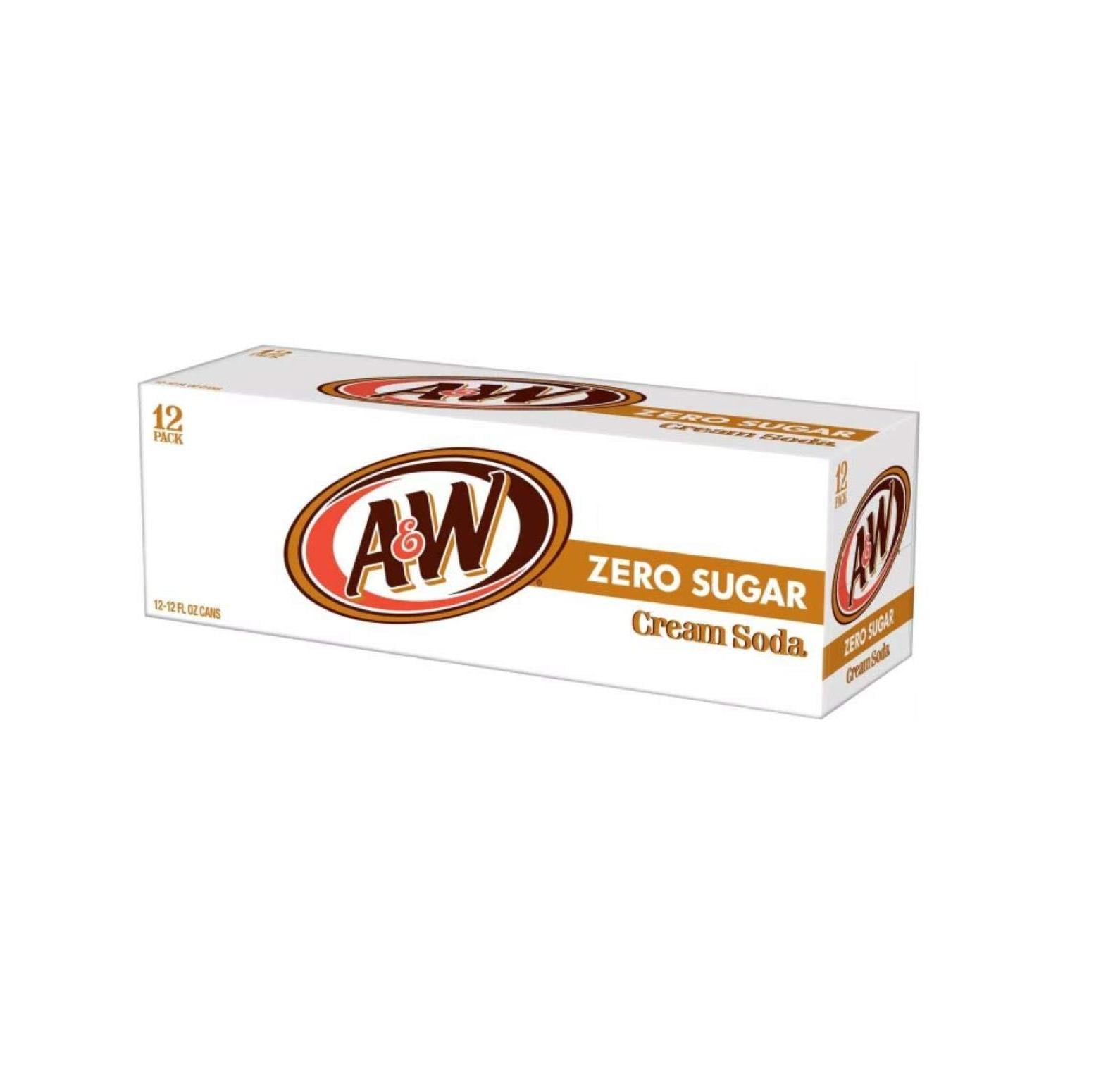 A&W Diet Cream Soda, 12 Fl Oz (Pack of 24)