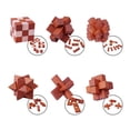 thumbnail image 3 of Juego de rompecabezas de madera VolksRose IQ Challenge de 6 piezas, 3 of 6