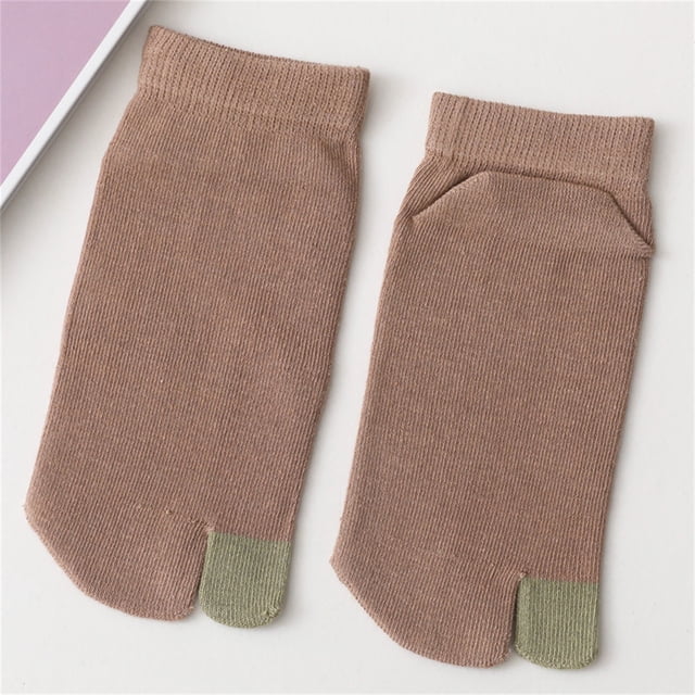 2Pcs Split Toe Socks Women Men Socks Non Slip Flop Socks For Sports Shoes Boots Leather Shoes Sandals
