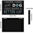 thumbnail image 2 of Decoración de pared con frases inspiradoras: "Trabajo duro para que mi perro tenga una vida mejor". Letreros de madera rústicos con frases positivas, frases divertidas sobre mascotas., 2 of 7