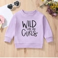 thumbnail image 2 of Toddler Baby Girls Sweatshirts Long Sleeve Letter Prints T Shirt Pullover Clothes Tops for Girls Size 18-24 Months, 2 of 6