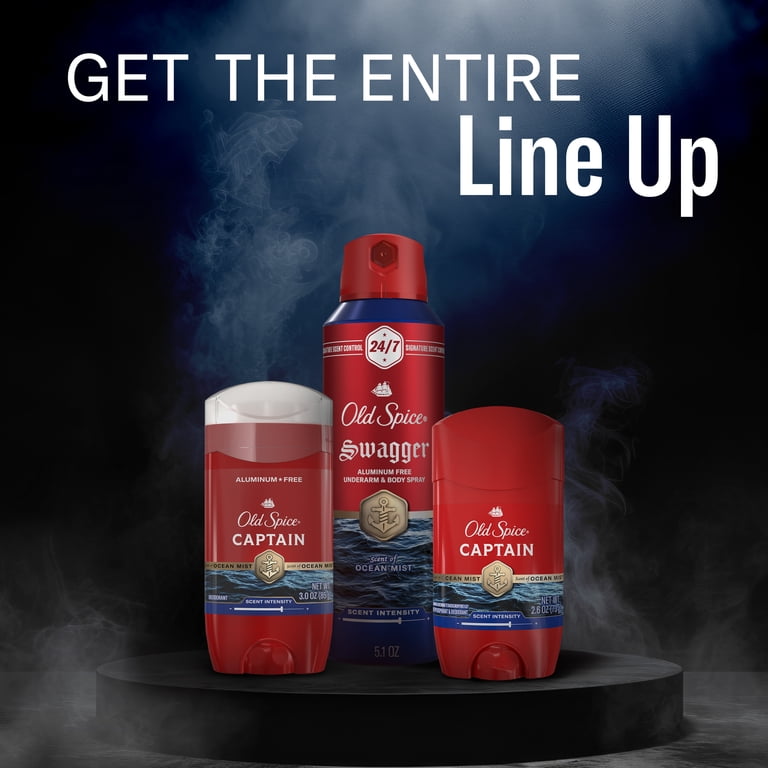 3 pack) Old Spice Red Captain Scent Antiperspirant and Deodorant