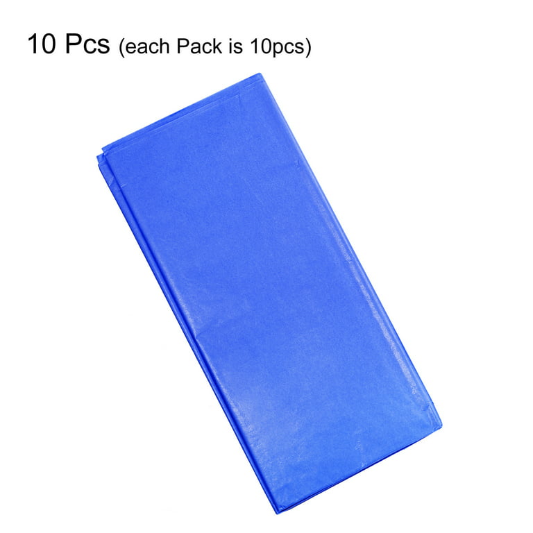 Jam Paper Tissue Paper, 26 inchh x 20 inchw x 1/8 inchd, Navy Blue, Pack of 10 Sheets