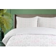 thumbnail image 4 of Ambesonne Plants Duvet Cover Sets, Beauty Spring Flowers Sketch, 2-Queen, Magenta Dark Grey, 4 of 6