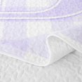 thumbnail image 5 of Manfei Purple Personalized Initial B Bed Spread Queen,Cute Geometric Grid Queen Coverlet Set,3-Piece,1 Quilt and 2 Pillowcases, 5 of 7