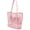 Pink, variant on BeachNylon Mesh Tote Bag, Casual Tote Bag Women Foldable MAX 23L Shoulder Bag For Beach Picnic Vacation
