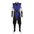 thumbnail image 4 of Disfraz de fantasía de Sub Zero Mortal Kombat para hombre adulto, pantalones y máscara, ropa de carnaval y Halloween, 4 of 5