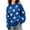 Blue, variant on Gunia Women Christmas Sweaters Knit Tops Star Pullover Fall Winter Xmas Sweater Crew Neck Loose Casual Green Fashion Sweater for Women,Size S-3Xl