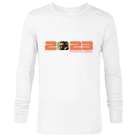 Star Wars Ahsoka Tano 2023 Fearless - Long Sleeve T-Shirt for Men - Customized-White