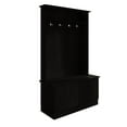 thumbnail image 4 of CASTLE PLACE Classic Multipurpose Hall Tree with Bench, Black, 4 of 7