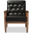 thumbnail image 3 of Allora Faux Leather Tufted Reception Chair in Black, 3 of 6