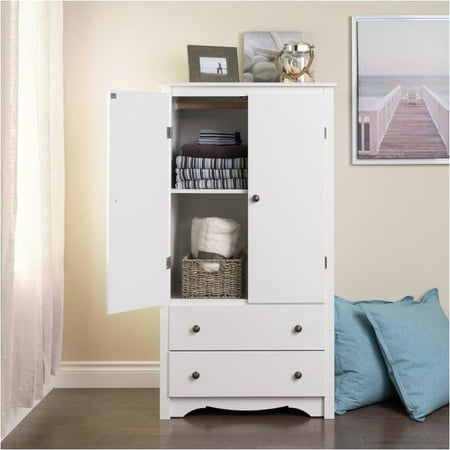 Pemberly Row Tv Wardrobe Armoire In White Walmart Com