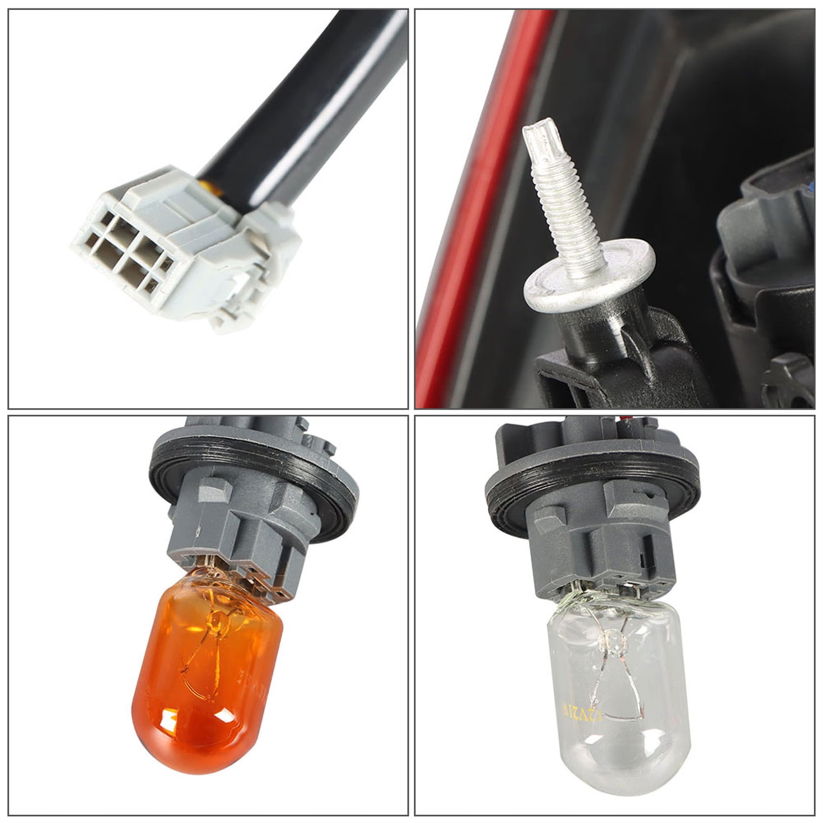 Outer Passenger Side Rear Brake Tail Light Assembly Replacement for 2016-2020 Chevy Malibu Right Tail Lamp 84132377 GM2805122