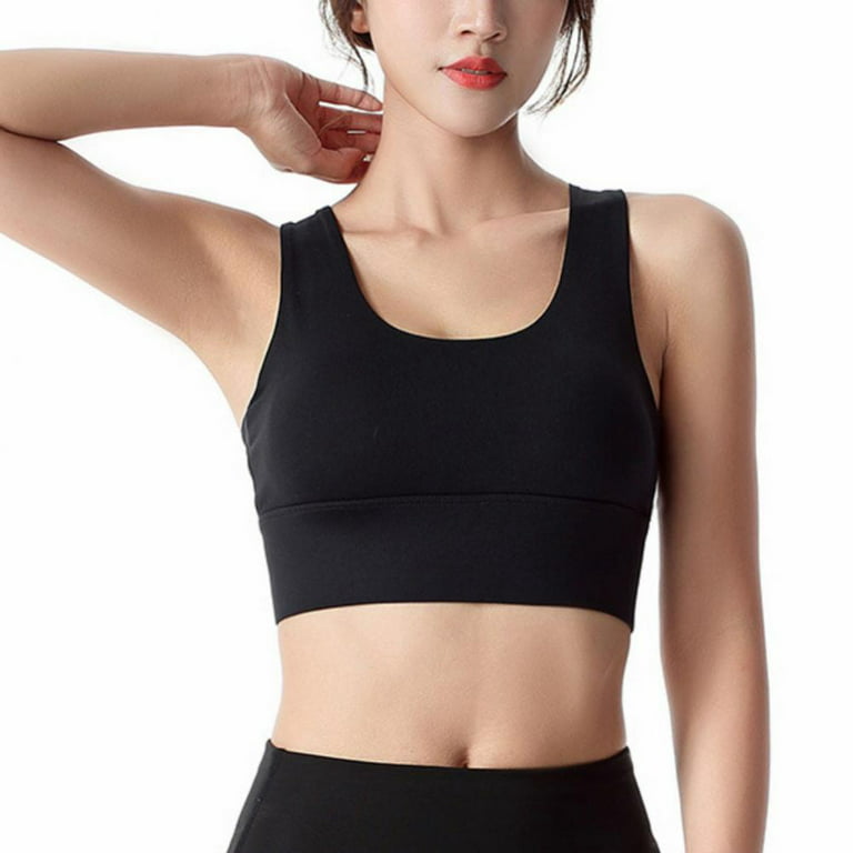 Adjustable Back Sports Bras for Women Yoga Shirts Running Vest