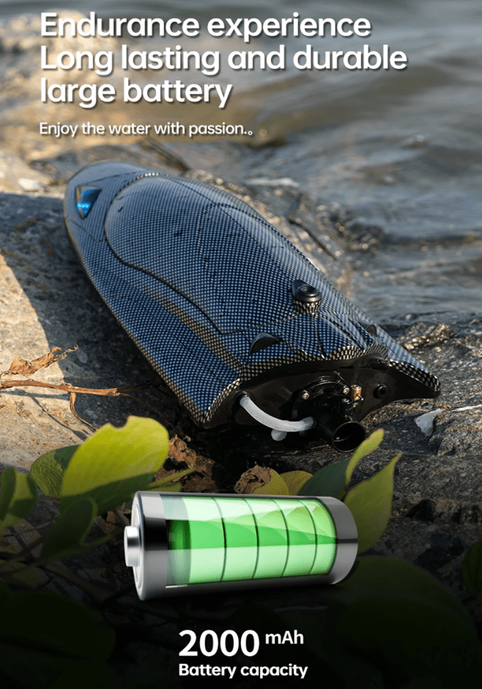 Roofworld RC Jet Boat with 390 Brushed Motor and LED Light