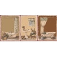 thumbnail image 5 of Dundee Deco's Peel and Stick Wallpaper Border - Country Brown Tan Beige Bathroom Wall Border Retro Design, 15 ft x 7 in, Self Adhesive, 5 of 6