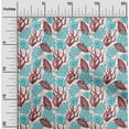 thumbnail image 2 of oneOone Polyester Spandex Red Fabric Sea Shells Ocean Quilting Supplies Print Sewing Fabric By The Yard 56 Inch Wide, 2 of 6