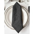 thumbnail image 2 of Cloth Napkins 1 Piece - 20x20 Inches, Black Burlap Texture Washable Reusable Table Napkins, Farmhouse Vintage Black Soft & Absortbent Dining Napkin for Party Wedding Hotel Restaurant, 2 of 8