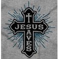 thumbnail image 2 of Jesus Christ Saves Christian Love Zip Up Hoodie Men's Women's Brisco Brands S, 2 of 6