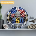 thumbnail image 2 of 12 Inch Patriotic Wall Clock, USA 250th Anniversary Wooden Round Wall Clocks with Silent Non-Ticking Quartz Movement, Battery Operated, Art Decor Hanging Clock for Kitchen, Bedroom, Living Room, 2 of 9