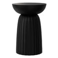 thumbnail image 3 of Boyd 13" Wide Solid Mango Contemporary Stripe Accent Table in Black & Assembled, 3 of 8