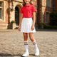 thumbnail image 5 of Odeerbi Niñas 3 Piezas Preppy Vestido Tenis Camisa de Golf y Falda Plisada Con Set de Uniforme de La Escuela de Las Medias, 5 of 9
