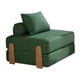 thumbnail image 3 of Sillón cama plegable, sofá cama con almohada, sofá de piso moderno multifuncional, sofá cama para invitados con almohada verde oscuro m, 3 of 9