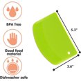 thumbnail image 2 of 2Pcs Dough Scraper Plastic Dough Cutter Bench Scraper Dough Bowl Spatula Multipurpose Food Scrappers Kitchen Tool for Dough, Pastry, Pizza, Bread, Baking Cake Fondant Icing and More, 2 of 7