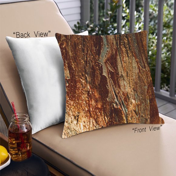 Ahgly Company Abstract Paint Splatter Outdoor Throw Pillow, 18 inch by 18 inch
