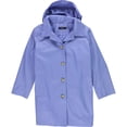 thumbnail image 1 of Ralph Lauren Womens Hooded Raincoat, Blue, Plus Size, 2X, 1 of 1