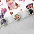 thumbnail image 4 of Castle Fairy Boys Girls Cartoon Animal Bow Dogs Black Out Curtains,Happy Valentine's Day Curtains Pack of 2 (42x63 Each),Kawaii Love Heart Print Bedroom Curtains,Luxury Bedroom Decor, 4 of 6