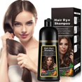 thumbnail image 1 of Champ&uacute; Tinte Casta&ntilde;o Natural 500ml, 3-IN-1 Champ&uacute; Tinte para Cubrir las Canas, Cabello Casta&ntilde;o Nutre & Oscurece para Hombres Mujeres en 10-15 mins (Ches, 1 of 7