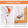 thumbnail image 2 of Flower Fall Tablecloth Waterproof, Orange Table Cloth Rectangle, Stain Resistant Fabric Table Cloths for Kitchen Table Party Picnic Dinner Thanksgiving Decor (55 x 70 Inch), 2 of 6